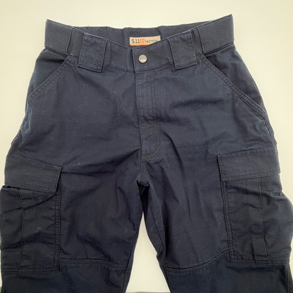 5.11 Tactical Cargo Pants Mens Medium Regular Navy Blue Ripstop Utility Workwear